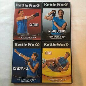 The Six Week Body Transformation Kettle WorX  4 DVD Set Finess Workout Exercise